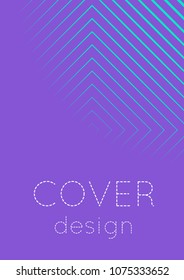 Cool cover template. Minimal trendy vector with halftone gradients. Geometric cool cover template for flyer, poster, brochure and invitation. Minimalistic colorful shapes. Abstract illustration.