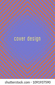 Cool cover template. Minimal trendy vector with halftone gradients. Geometric cool cover template for flyer, poster, brochure and invitation. Minimalistic colorful shapes. Abstract illustration.