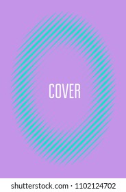 Cool cover  template. Minimal trendy vector with halftone gradients. Geometric cool cover template for flyer, poster, brochure and invitation. Minimalistic colorful shapes. Abstract illustration.
