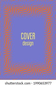 Cool cover template. Minimal trendy vector with halftone gradients. Geometric cool cover template for flyer, poster, brochure and invitation. Minimalistic colorful shapes. Abstract illustration.