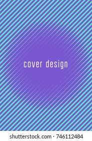 Cool cover template. Minimal trendy vector with halftone gradients. Geometric cool cover template for flyer, poster, brochure and invitation. Minimalistic colorful shapes. Abstract illustration.