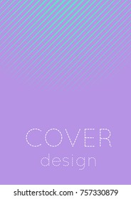 Cool cover  template. Minimal trendy vector with halftone gradients. Geometric cool cover template for flyer, poster, brochure and invitation. Minimalistic colorful shapes. Abstract illustration.