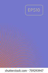 Cool cover template. Minimal trendy vector with halftone gradients. Geometric cool cover template for flyer, poster, brochure and invitation. Minimalistic colorful shapes. Abstract illustration.