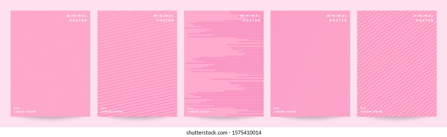 Cool cover template set. Minimal trendy vector with halftone gradients. Geometric cool cover template for flyer, poster, brochure and invitation. Minimalistic colorful shapes. Abstract illustration.