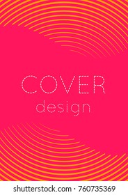 Cool cover  template set. Minimal trendy vector with halftone gradients. Geometric cool cover template for flyer, poster, brochure and invitation. Minimalistic colorful shapes. Abstract illustration.