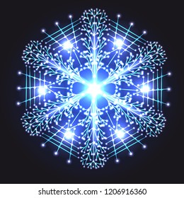 cool creative light snowflake