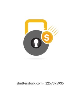 Cool and creative money with lock vector designed for all application purpose.