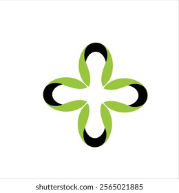 COOL CROSS LOGO IN GREEN BLACK COLOR