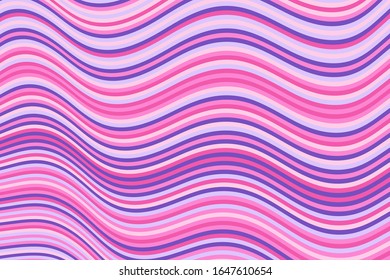 Cool curve wave stripes warp vector background graphic design. Dynamic movement of waves, curve stripes, warp lines. Vibrant wavy flow abstract background. Geometric dynamimc wallpaper.