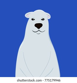 cool and cute polar bear illustration