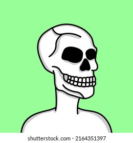Coole und süße Schädelgrafik, Vektorgrafik