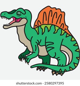 Cool and cute spinosaurus Dinosaur Cartoon