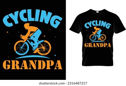  Cool Cycling Grandpa Gift T-Shirt