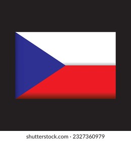 Cool Czech flag vector design, Czech flag template, Czech country flag