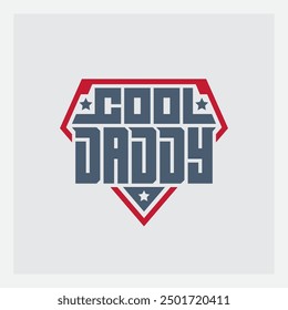 Cool Daddy: The Ultimate Father's Day Gift for Rad Dads! Celebrate the superhero in your life with this bold, retro-inspired design. Perfect for t-shirts, mugs, and more.