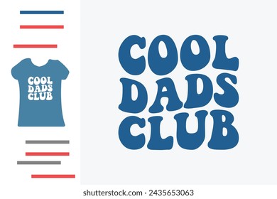 cool dads club t shirt design 
