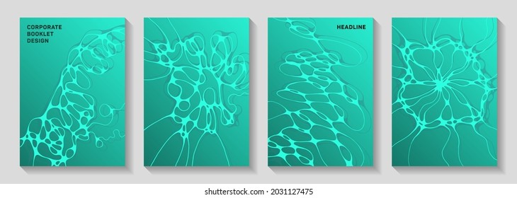Cool dance party posters. Complex waves ripple textures. Abstract banner vector templates. Disco party posters and banners fluid wavy graphic design.