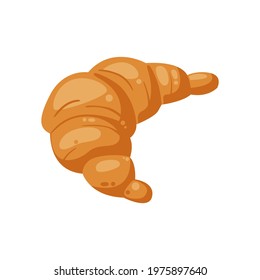 Cool and delicious croissant bread illustration, bread illustration vector