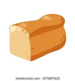 Cool and delicious white bread illustration, bread illustration vector