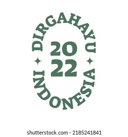cool design for the birthday of the republic of INDONESIA, very suitable for printing on t-shirts, for independence events.