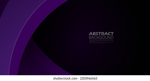 Diseño frío triángulo púrpura oscuro capa de superposición de fondo vectorial geométrico en el espacio negro para texto y fondo. Vector Eps10