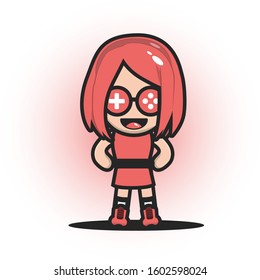 cool design geek gamer with cartoon animation part 2