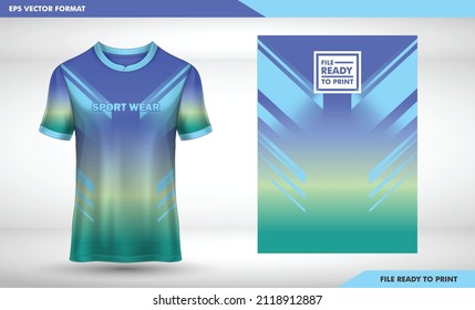 Cool design jersey, uniform for team soccer, futsal, Soccer Jersey and Sport T-Shirt Mockup Template, Realistic Graphic Design Front and Back View for Football Kit Uniforms, Easy Possibility to Apply 