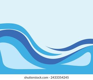 cool design template background with a combination of several types of blue creating a beautiful gradient