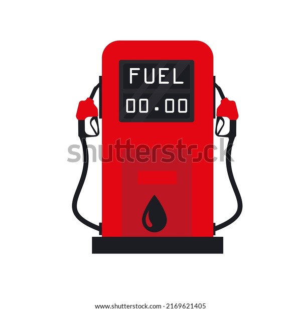 Cool detailed vector flat design modern and retro gas\
pumps isolated Eps 10