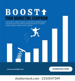 Cool Diagram Diagramm Poster Design. Marketing-Poster. Design-Poster für Unternehmen. Design der digitalen Marketingpost.