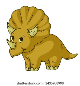 Cool dinosaur, dino. Cartoon mascot for children, kids clothing. Fashionable illustration for t-shirt designs