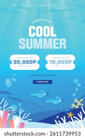 It's a cool discount! Summer Event Template