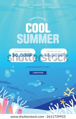 It's a cool discount! Summer Event Template