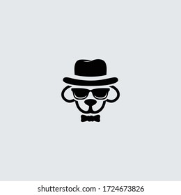 
cool dog logos, stylish sunglasses
