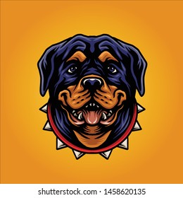 cool dog mascot logo design