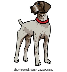 Cool Dog Pet Colored Drawing