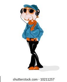 Cool Dude With Headphones