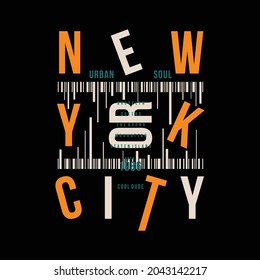 cool dude, new york city, text frame, graphic t shirt design, typography vector, illustration, casual style