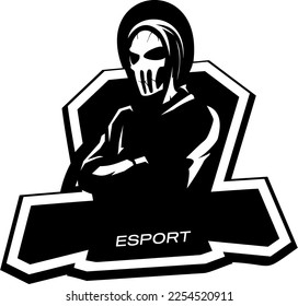 cool e sport logo template or raw