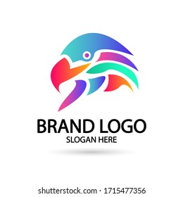 Cool Eagle Logo. For modern Business company brand logo design vector illustration.