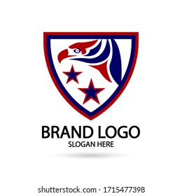 Cool Eagle Logo. For modern Business company brand logo design vector illustration.
