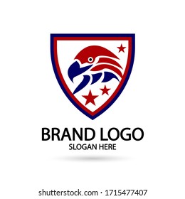 Cool Eagle Logo. For modern Business company brand logo design vector illustration.