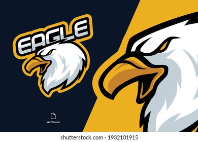 Cool Eagle Mascot Logo Illustration