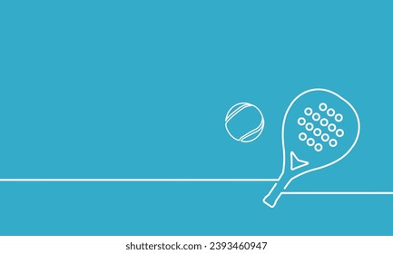 Cool editable vector background of padel or paddle tennis theme great for any graphic design media