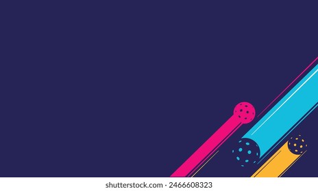 Cool editable vector background of pickleball theme great for any graphic design media