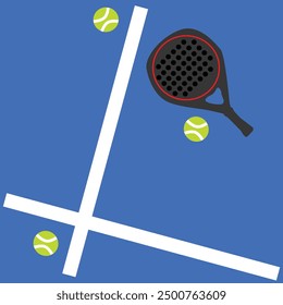 Cool editable vector padel tennis or paddle  best for background or any graphic purpose