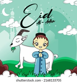 cool Eid al-Adha theme background vector
