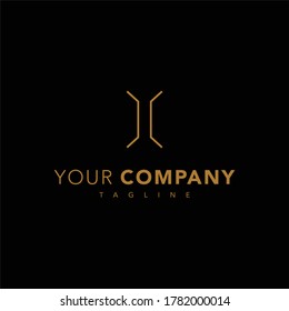 cool and elegant design  initial letter DC
