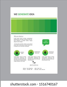 Cool ,Elegant and Eye Catching  Green Flyer Template