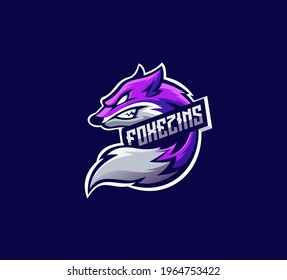 Cool and elegant fox logo design. It is suitable for Esports team.